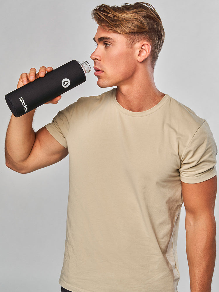 Trinkflasche Glas mit Neoprenhülle – 500 ml