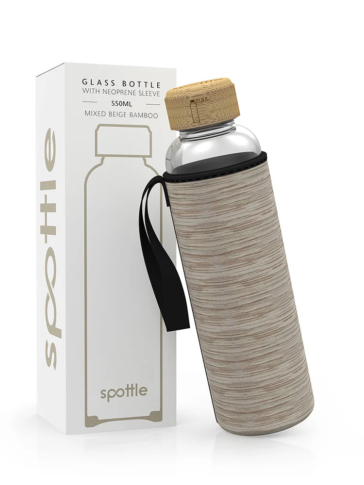 glasflasche-550ml-beige-meliert Mixed beige Beige meliert #color_mixed-beige