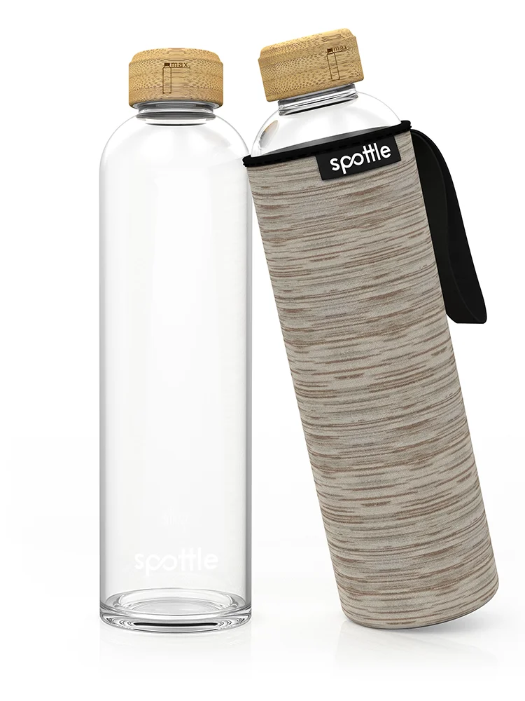glasflasche-mit-neoprenhuelle-1liter-beige #color_mixed-beige