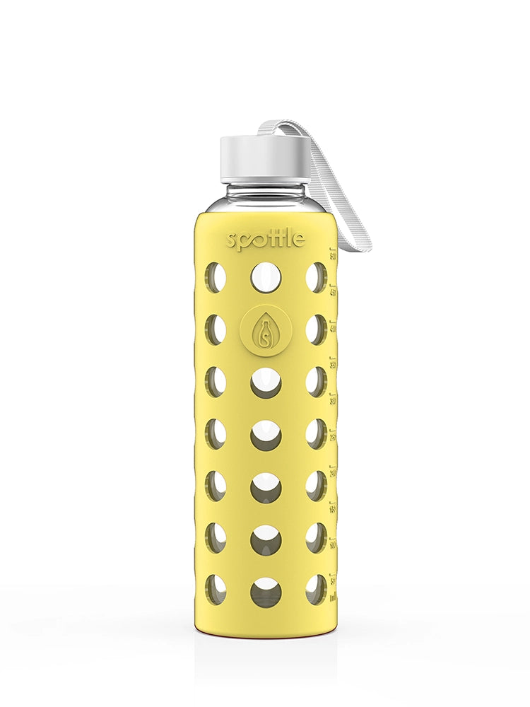 Trinkflasche Glas mit Silikonhülle – 500 ml