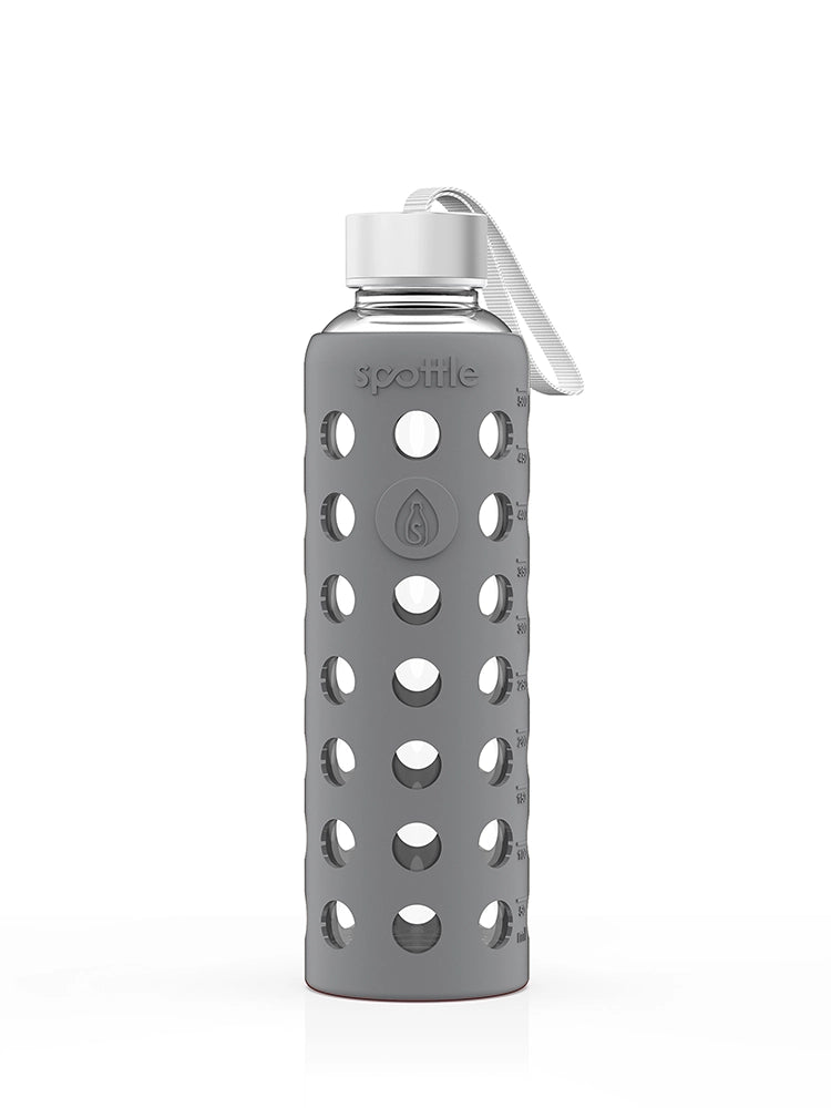 Trinkflasche Glas mit Silikonhülle – 500 ml