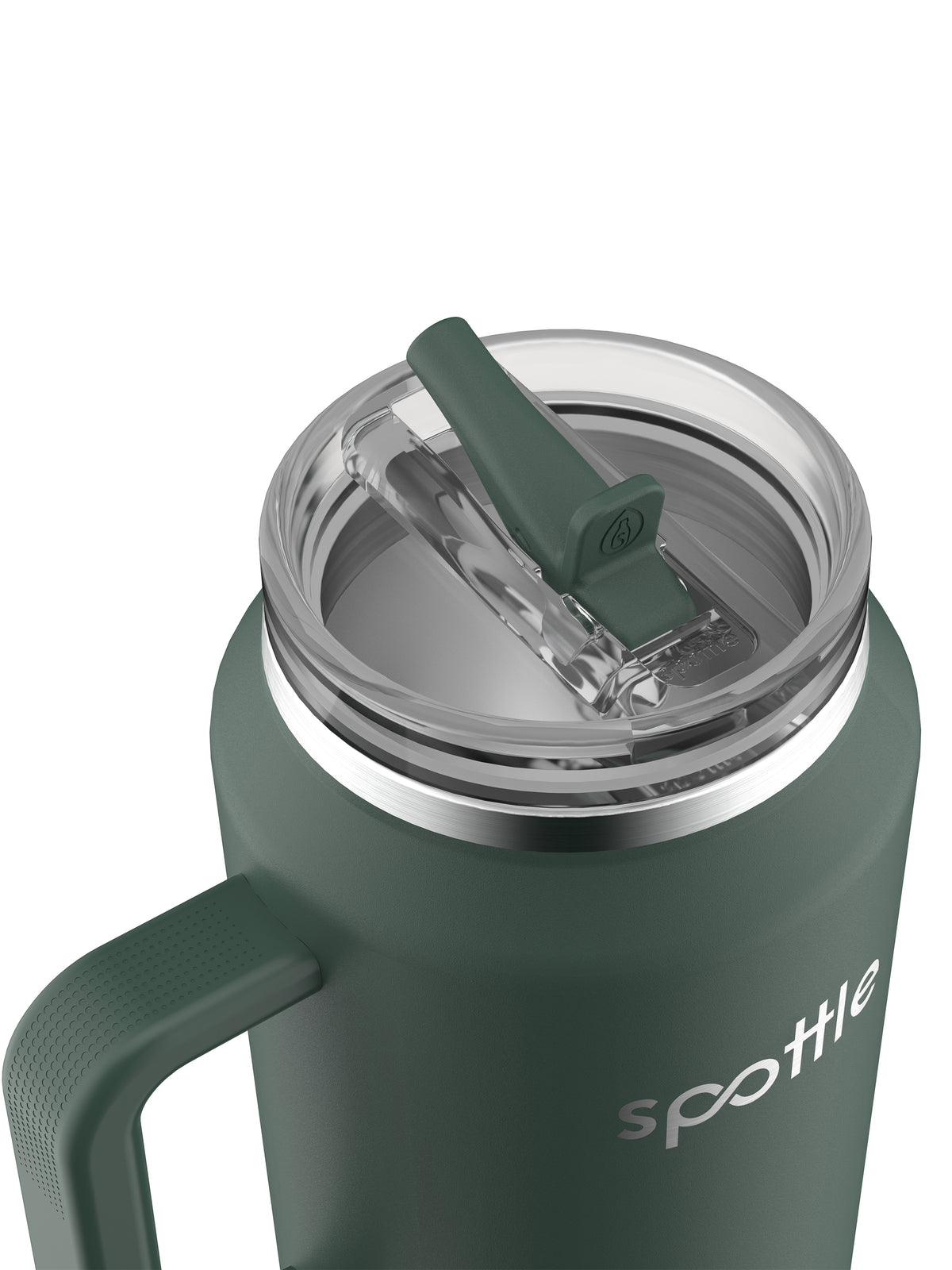 Thermos- Trinkbecher aus Edelstahl mit Strohhalm – 2 Liter