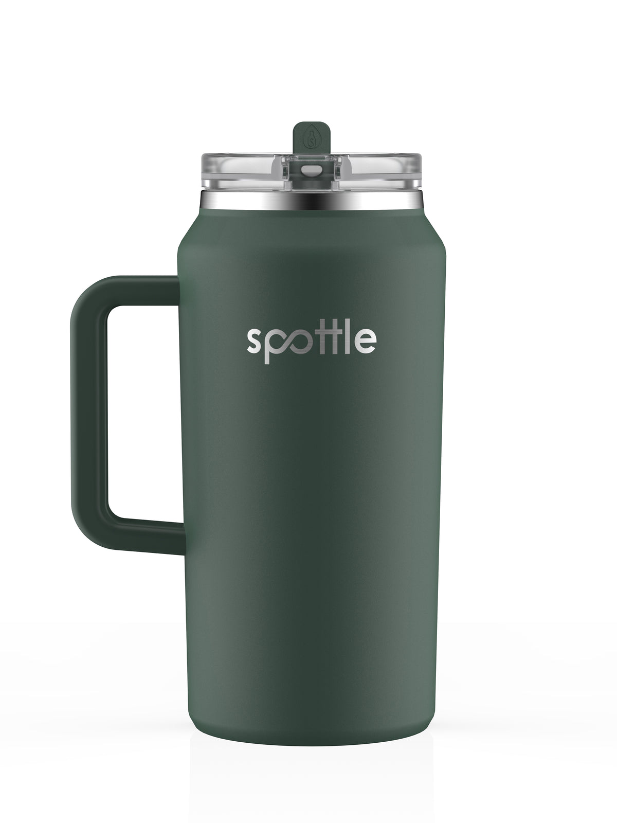 Thermos- Trinkbecher aus Edelstahl mit Strohhalm – 2 Liter