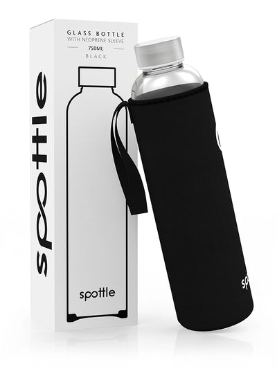 glasflasche-750ml-mit-neoprenhuelle-schwarz #color_black-cotton