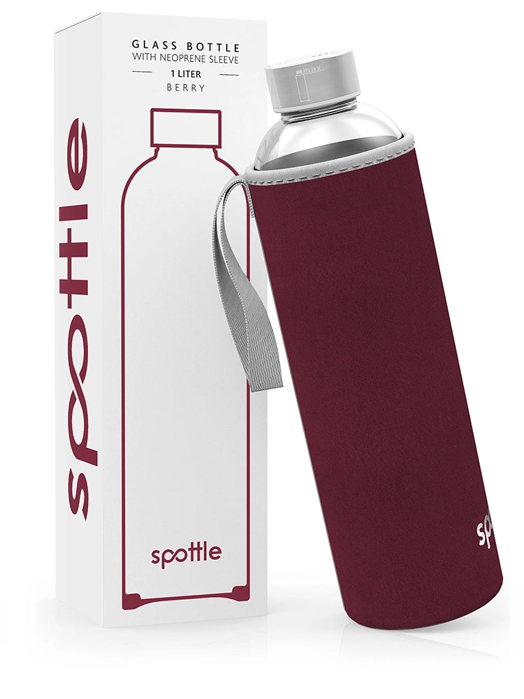 glasflasche-1l-mit-neoprenhuelle-berry Berry #color_berry