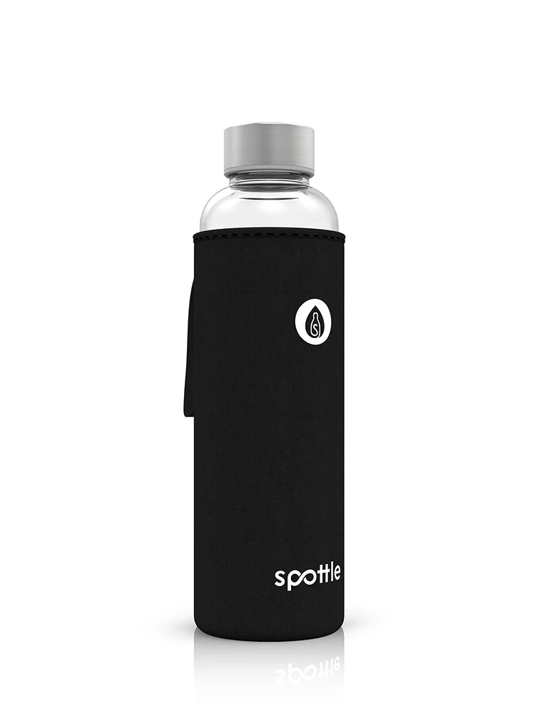 spottle-glasflasche-mit-neopren-huelle-550-ml-schwarz Black cotton #color_black-cotton