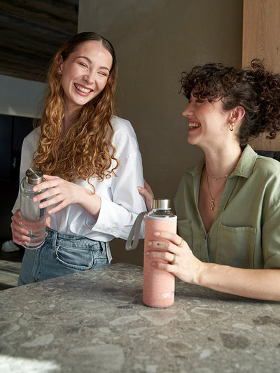 Trinkflasche Glas mit Neoprenhülle – 750 ml