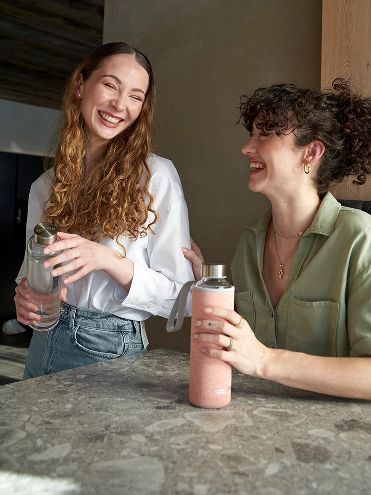 Trinkflasche Glas mit Neoprenhülle – 750 ml