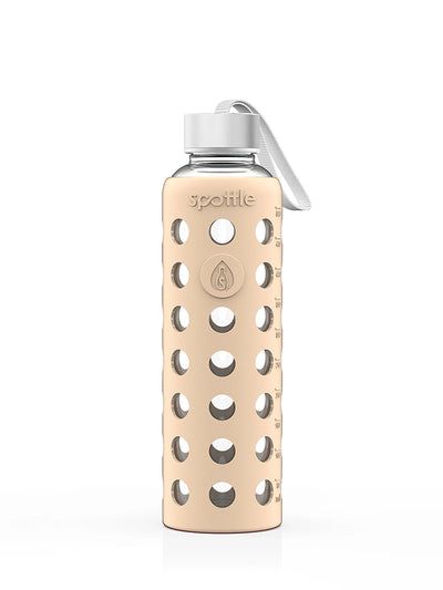 Trinkflasche Glas mit Silikonhülle – 500 ml