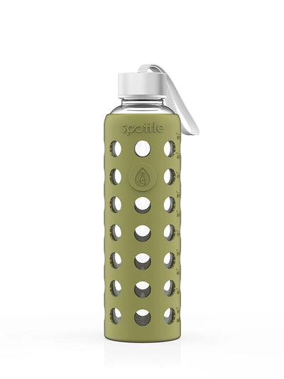 Trinkflasche Glas mit Silikonhülle – 500 ml