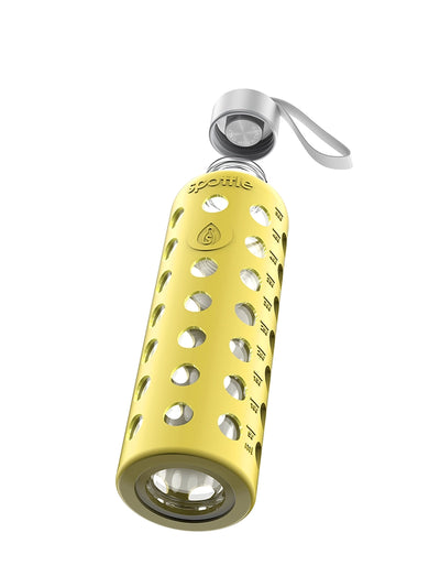 Trinkflasche Glas mit Silikonhülle – 500 ml